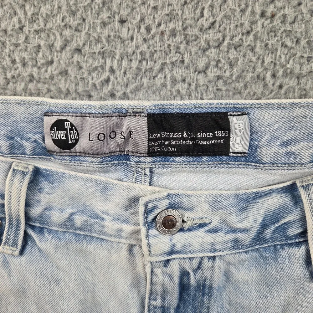 Levis SilverTab Mens 40x30 (40x29) Distressed Relaxed Baggy Fit Jeans‎ USA